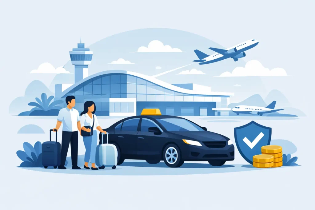 Vaste prijs airporttaxi zonder verrassingen