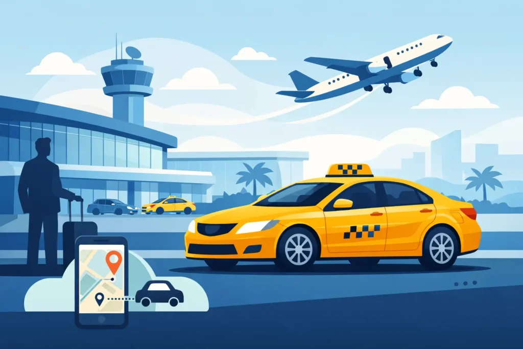Hoe werkt een vaste taxiprijs luchthaven?