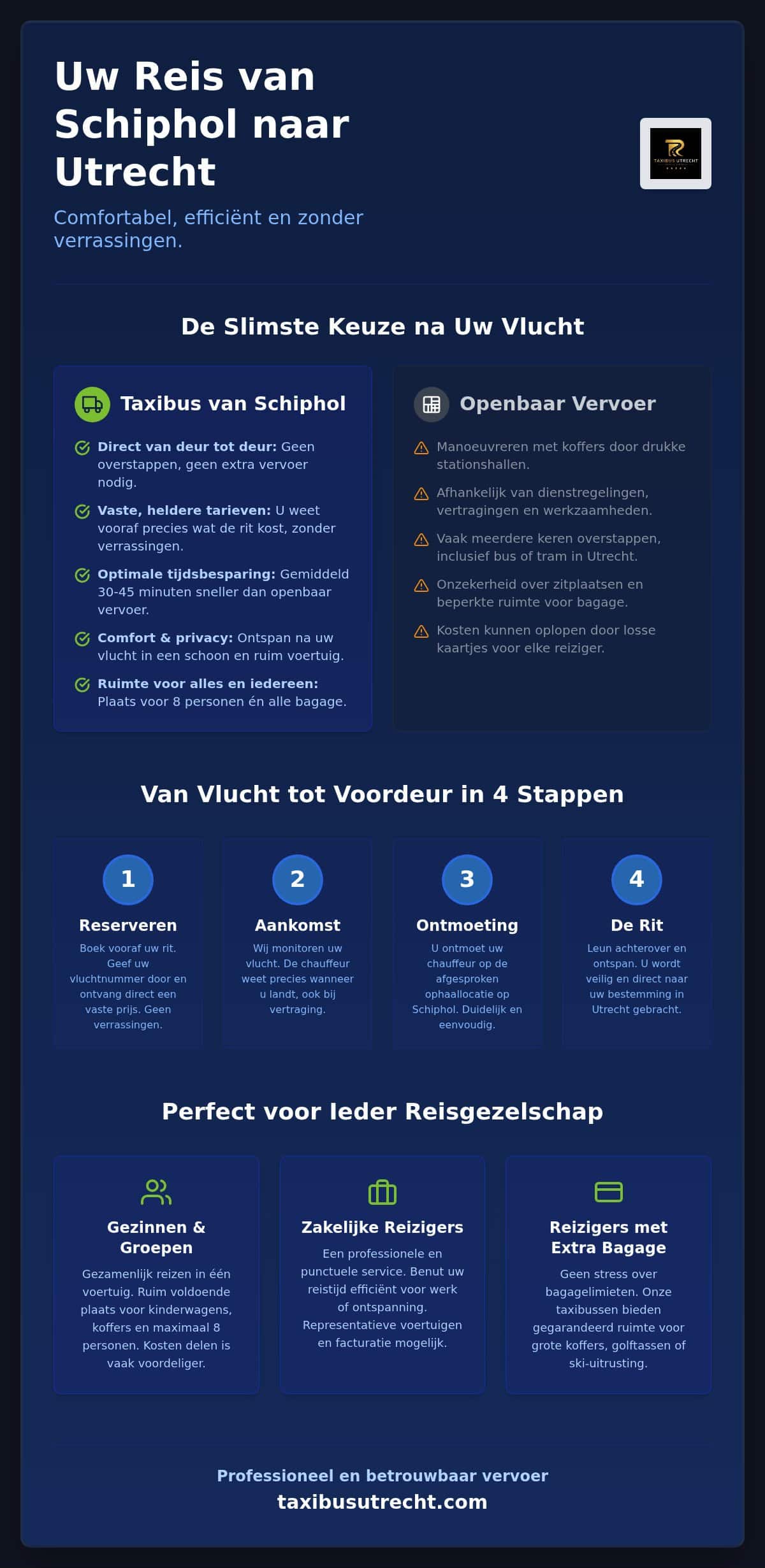 Taxi van Schiphol naar Utrecht: zo regel je jouw zorgeloze terugreis