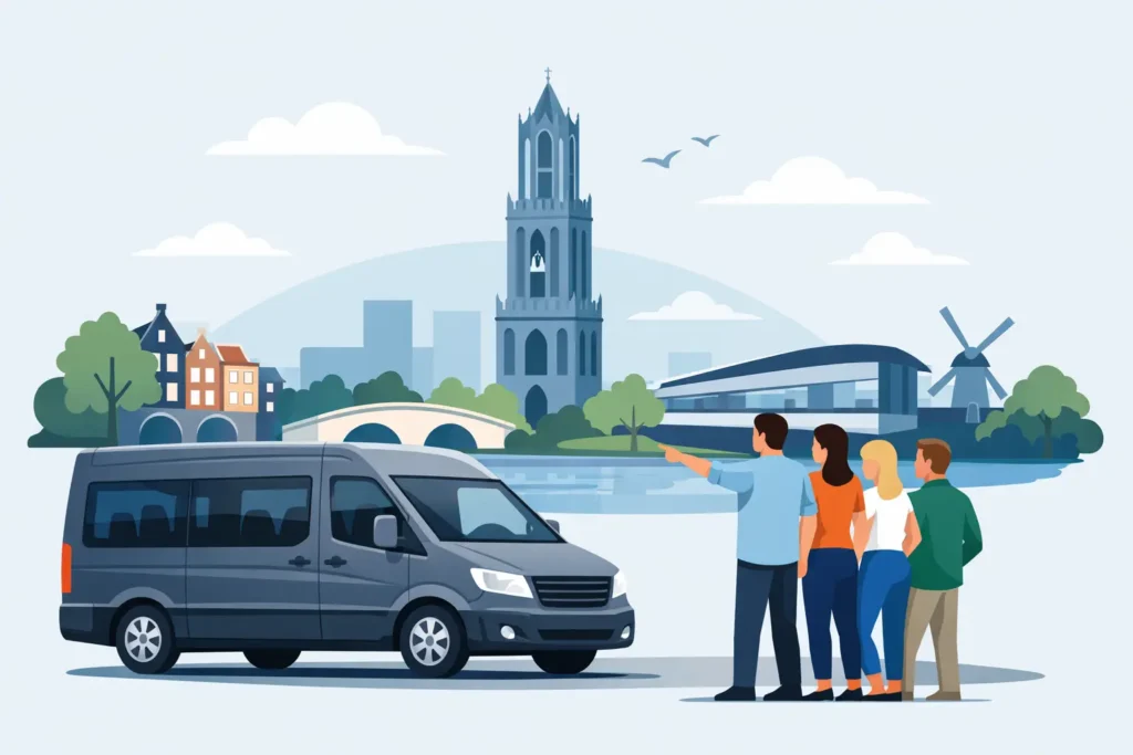 Beste taxibus voor groepen kiezen in Utrecht
