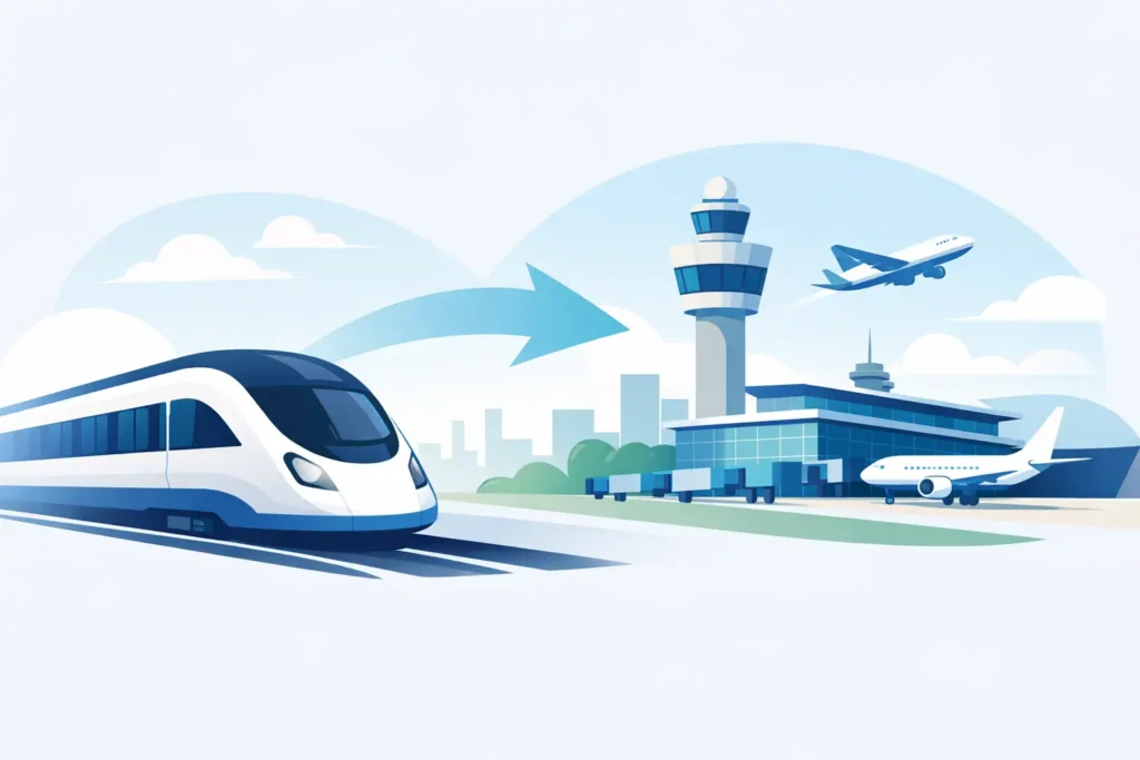Directe transfer zonder overstappen naar Schiphol