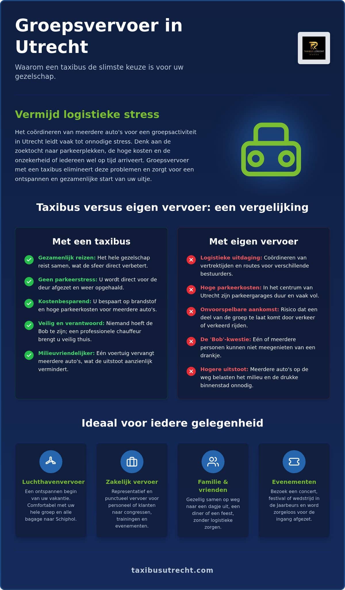 Groepsvervoer in Utrecht: alles wat u moet weten voor een zorgeloze reis