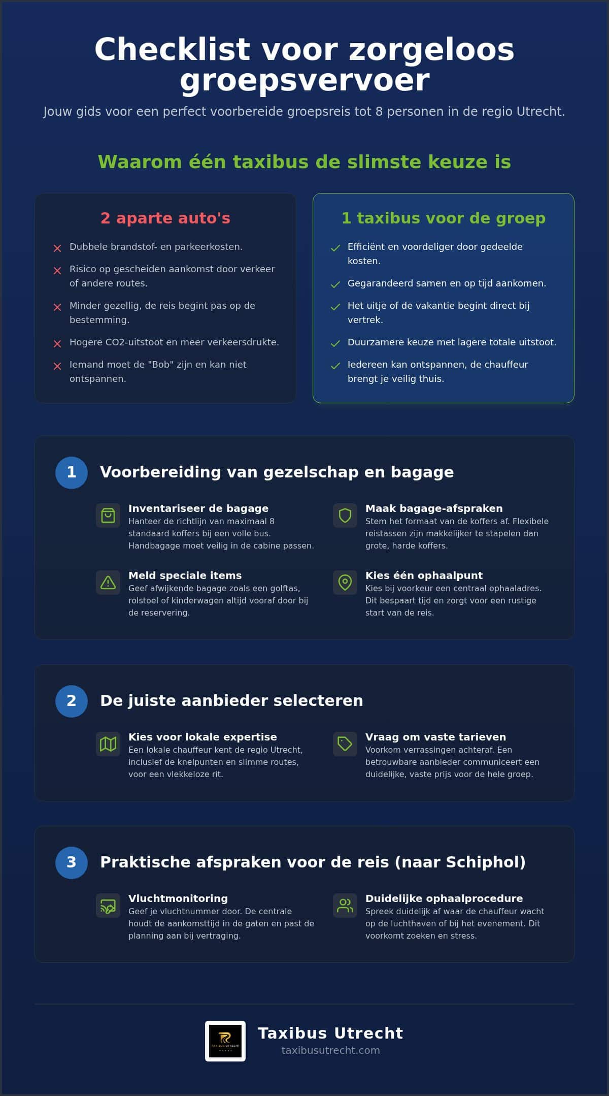 Taxibusje 8 personen: de ultieme checklist voor uw groepsreis vanuit Utrecht