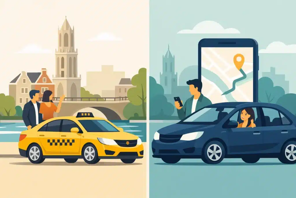 Taxi versus rideshare Utrecht: wat past bij u?