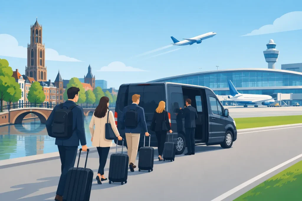 Groepsvervoer naar Schiphol vanuit Utrecht