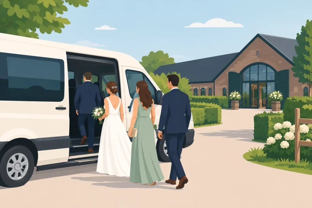 Shuttle service bruiloft Hoeve Landzicht regelen