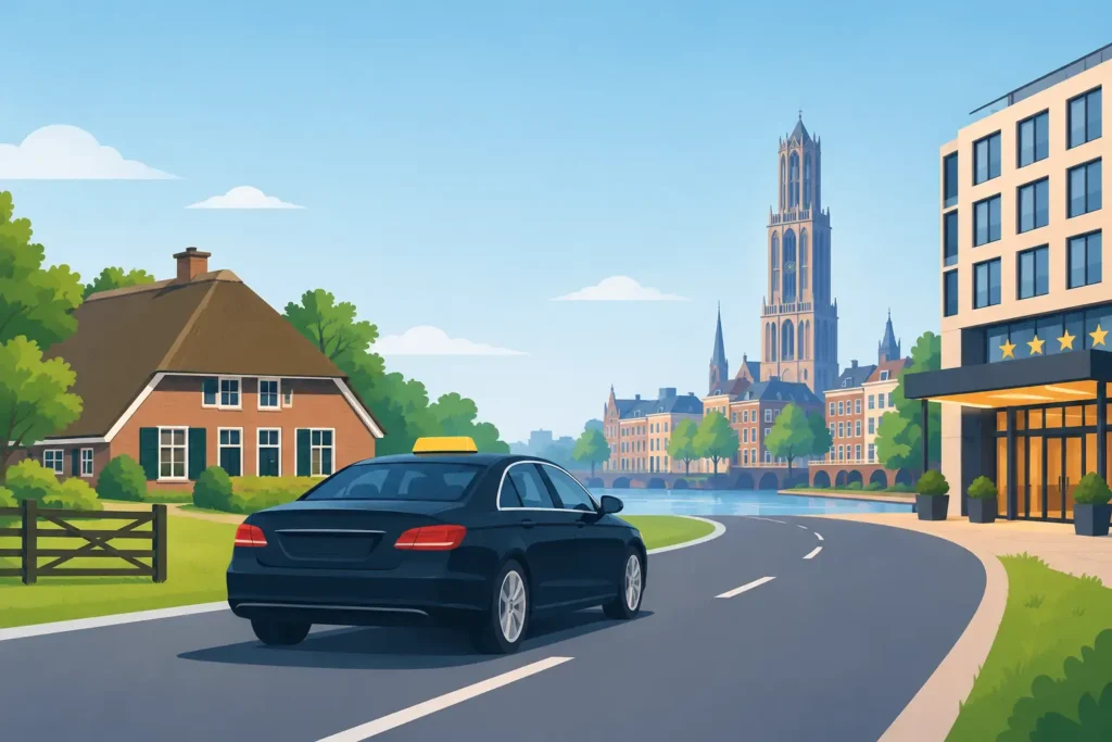 Taxi Hoeve Landzicht naar Hotel Utrecht Centrum
