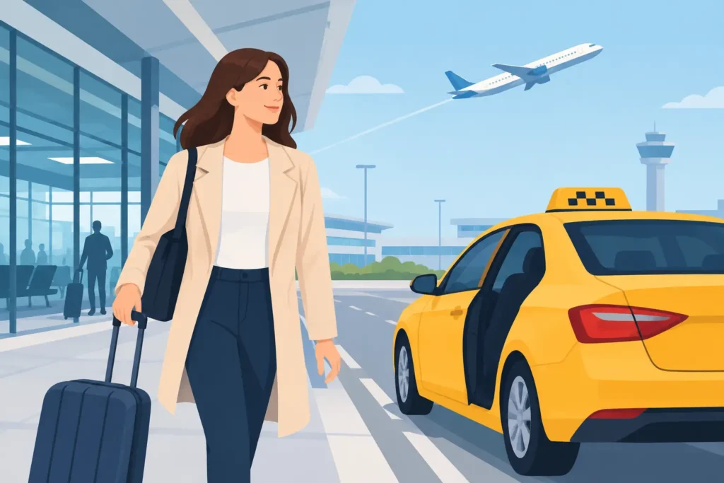 Taxi regelen na vluchtvertraging zonder stress