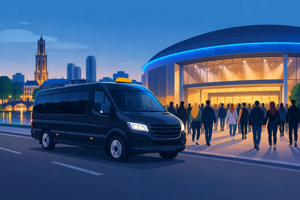 Taxibus Utrecht voor concertvervoer Ziggo Dome