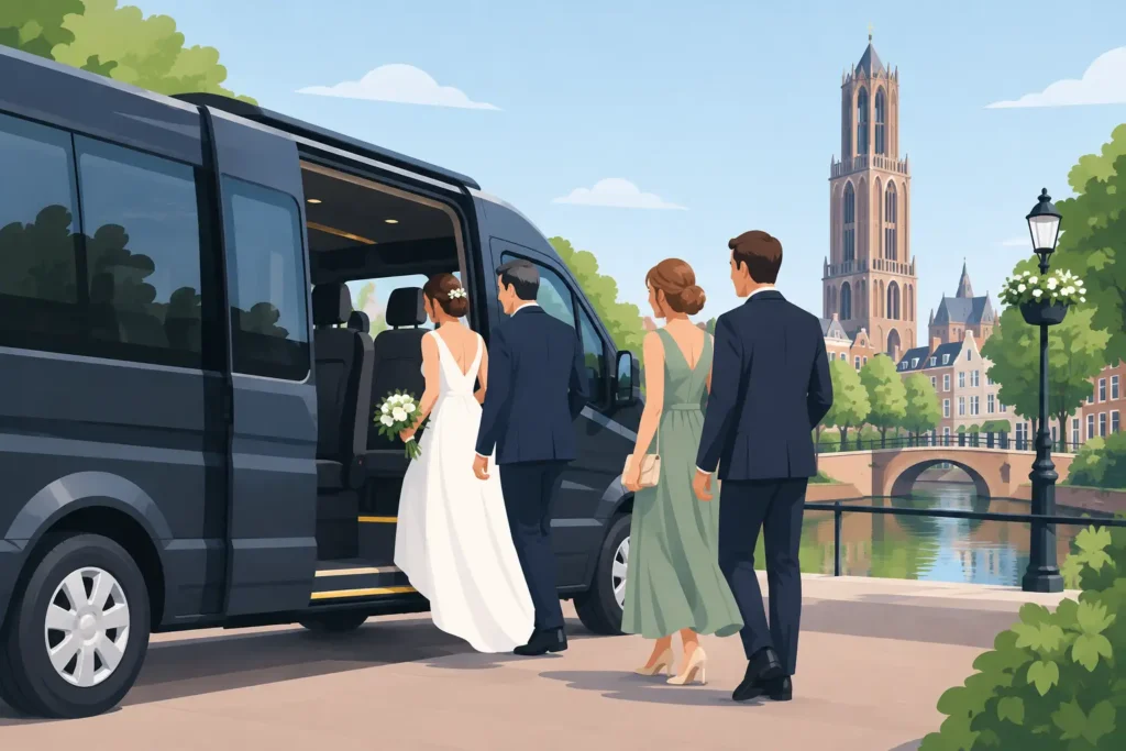 Taxibusje huren voor bruiloftsgasten Utrecht