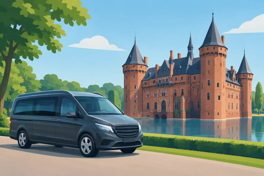 Taxibusje huren voor Kasteel De Haar in Haarzuilens