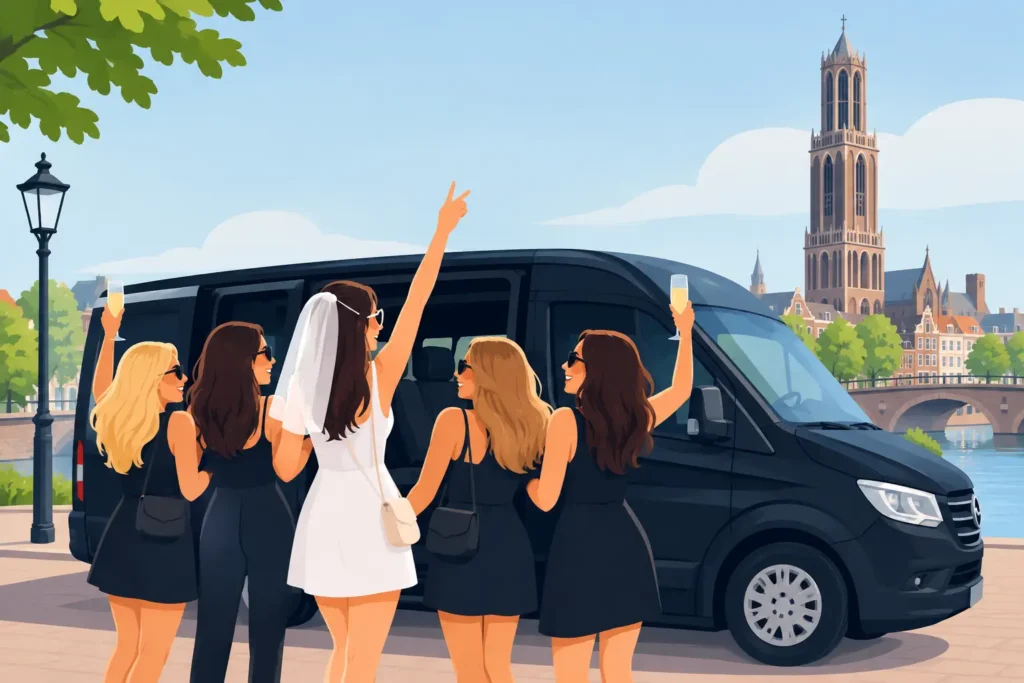 Taxibusje huren voor vrijgezellenfeest Utrecht